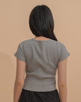 Ribbed Fitted Tee