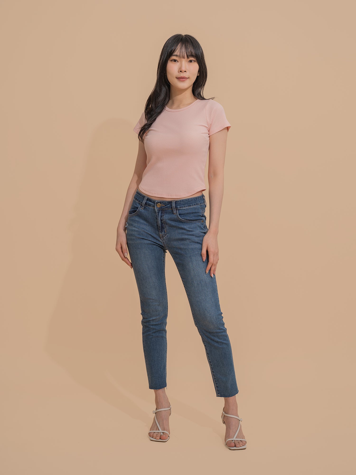 Ribbed Fitted Tee