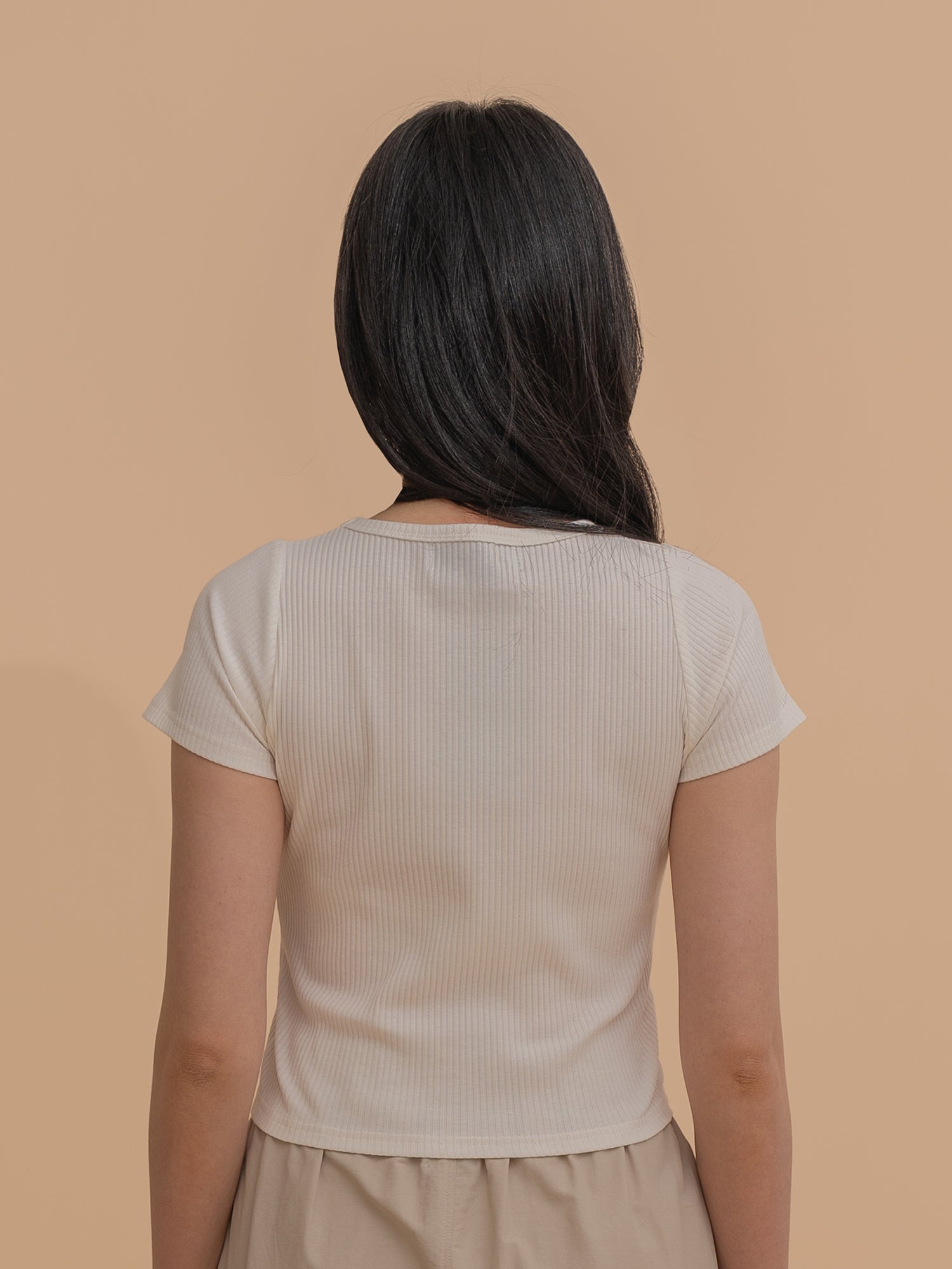 Ribbed Fitted Tee