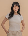 Ribbed Fitted Tee