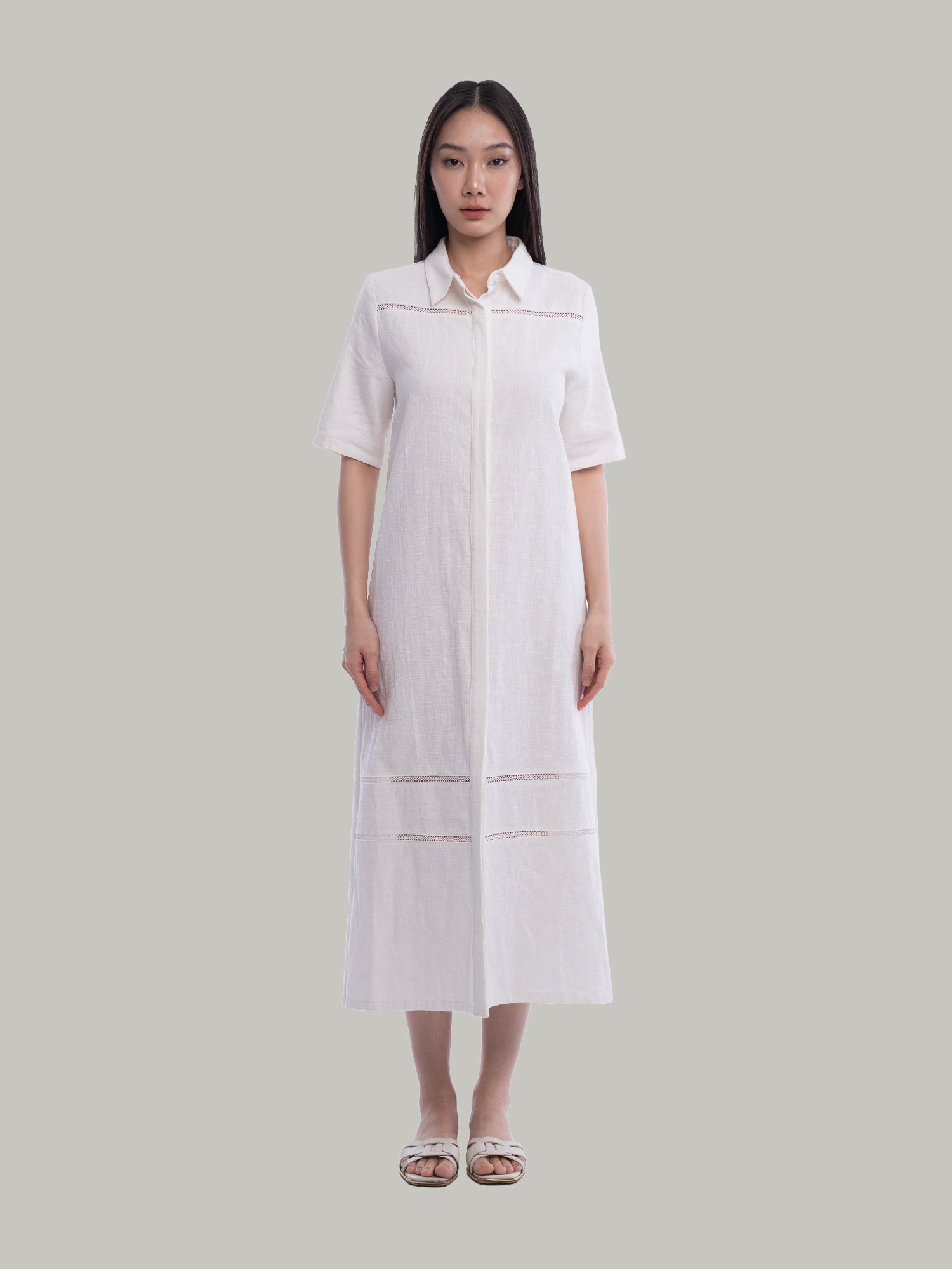 Roxie Linen Shirt Dress