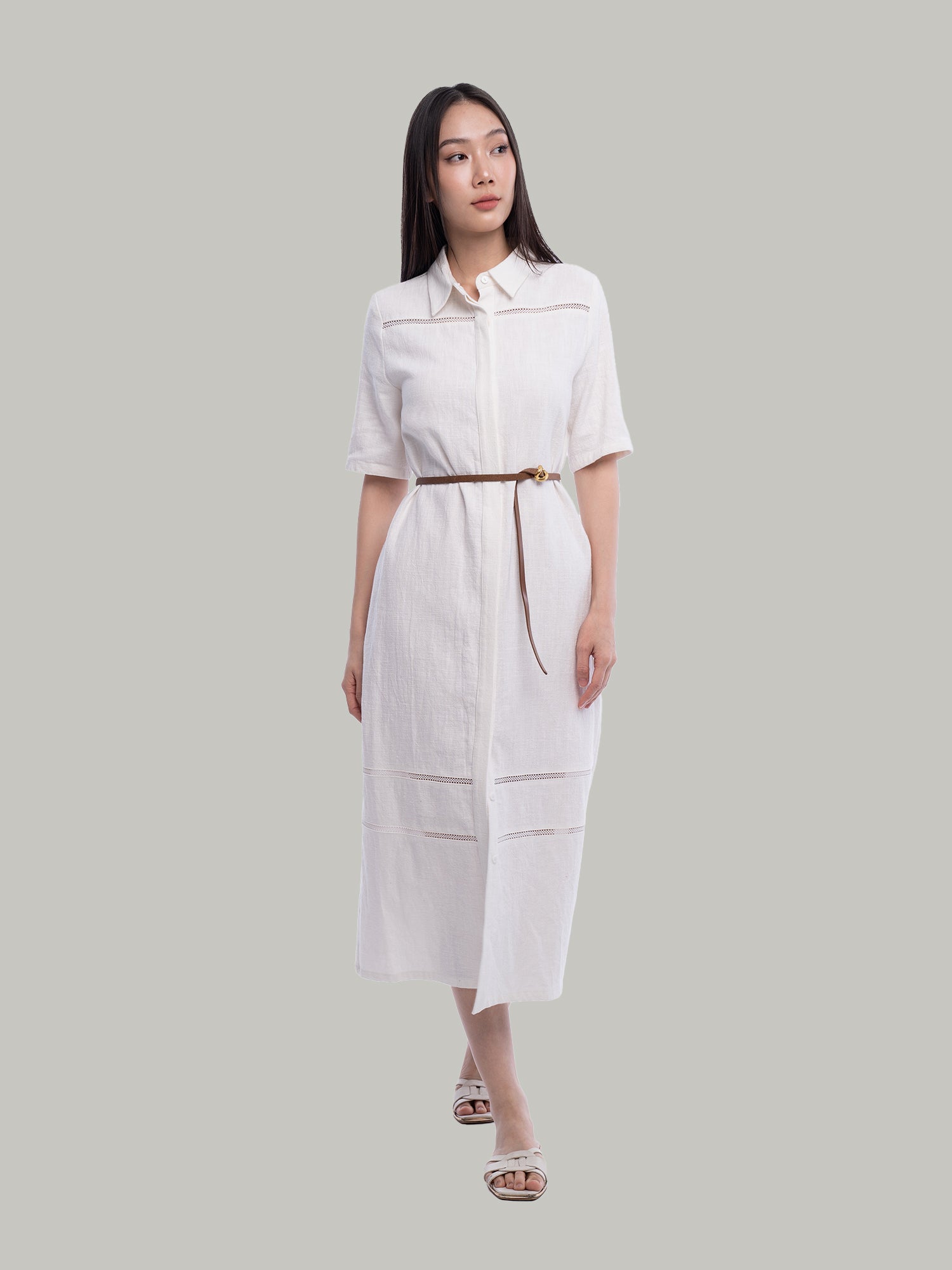 Roxie Linen Shirt Dress
