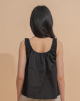 Ruched Strap Sleeveless Top
