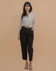Satin Relaxed Collar Blouse
