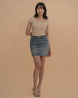 Scoop Neck Fitted Tee