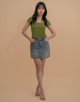 Scoop Neck Fitted Tee