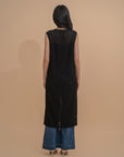 Sheer Sleeveless Overlay Dress