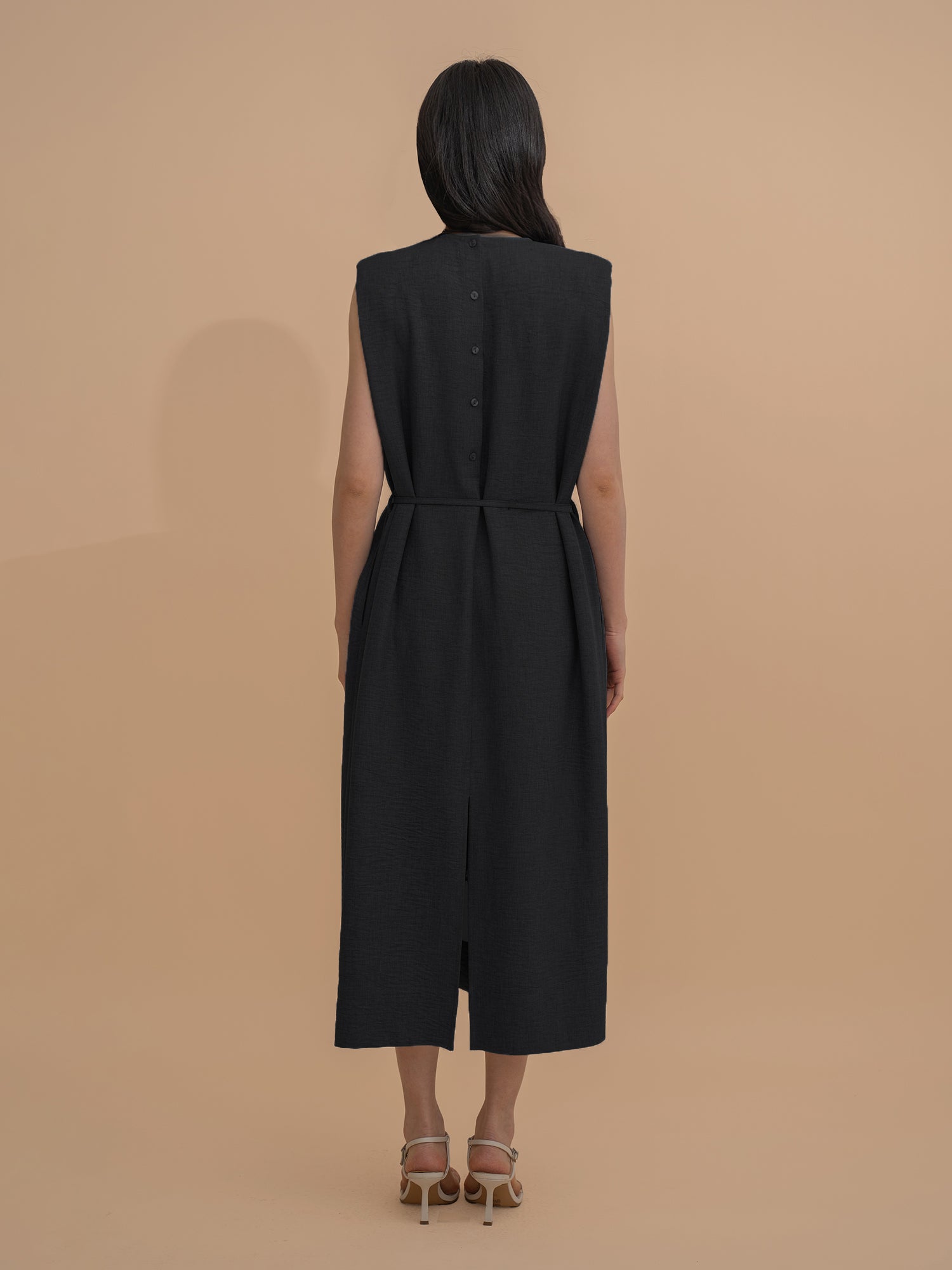Shoulder Pad Shift Dress