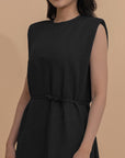 Shoulder Pad Shift Dress