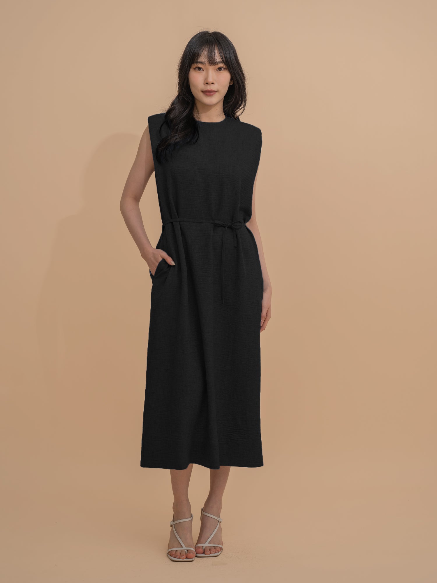Shoulder Pad Shift Dress