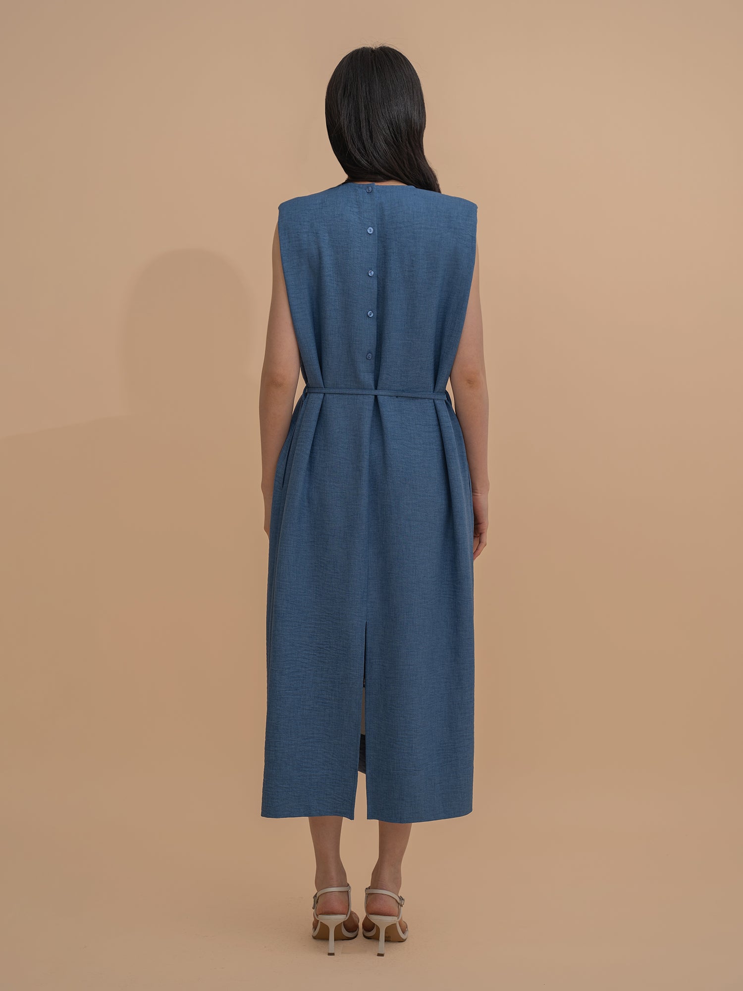 Shoulder Pad Shift Dress
