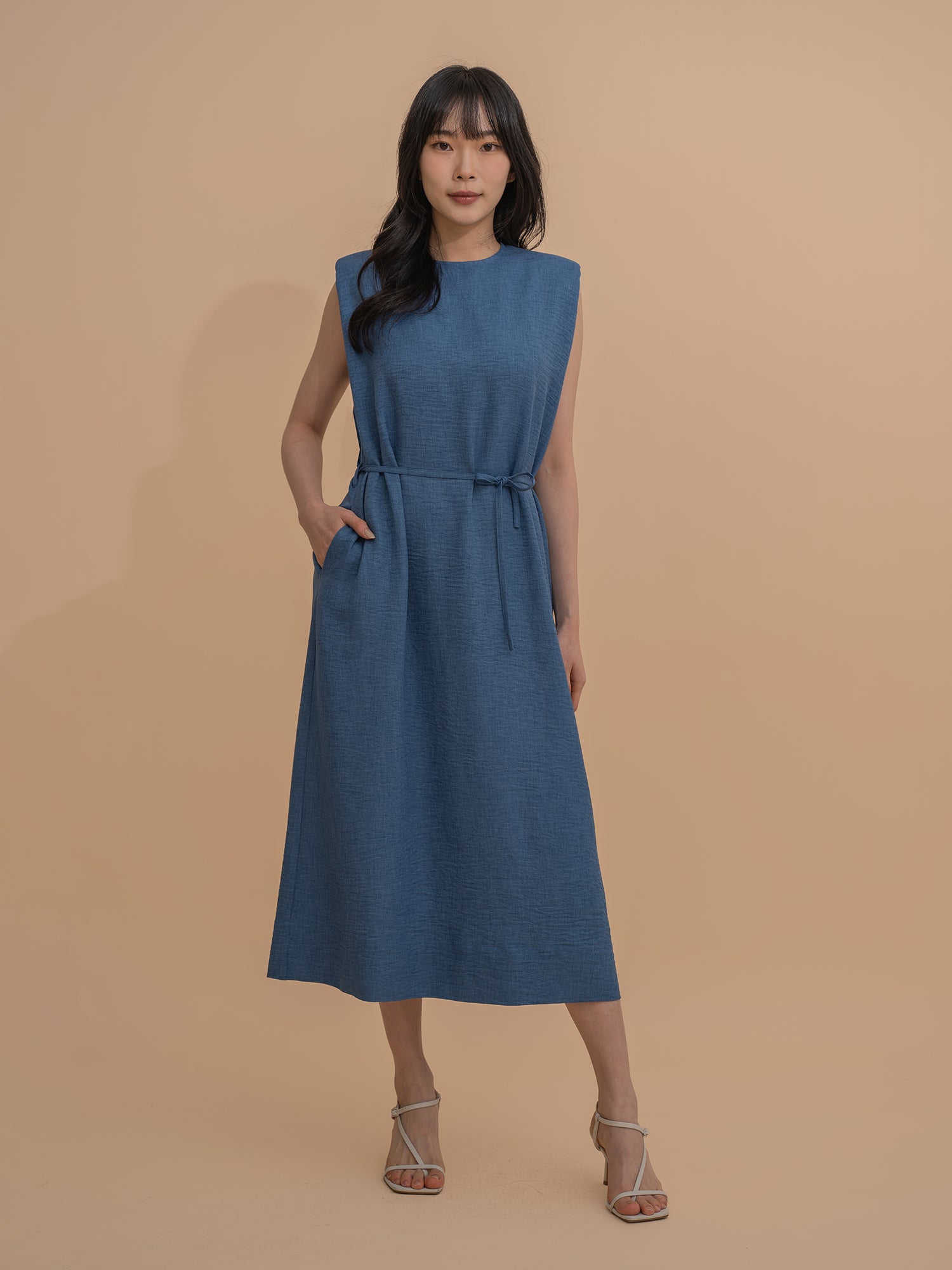 Shoulder Pad Shift Dress