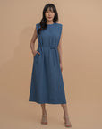 Shoulder Pad Shift Dress