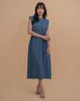 Shoulder Pad Shift Dress