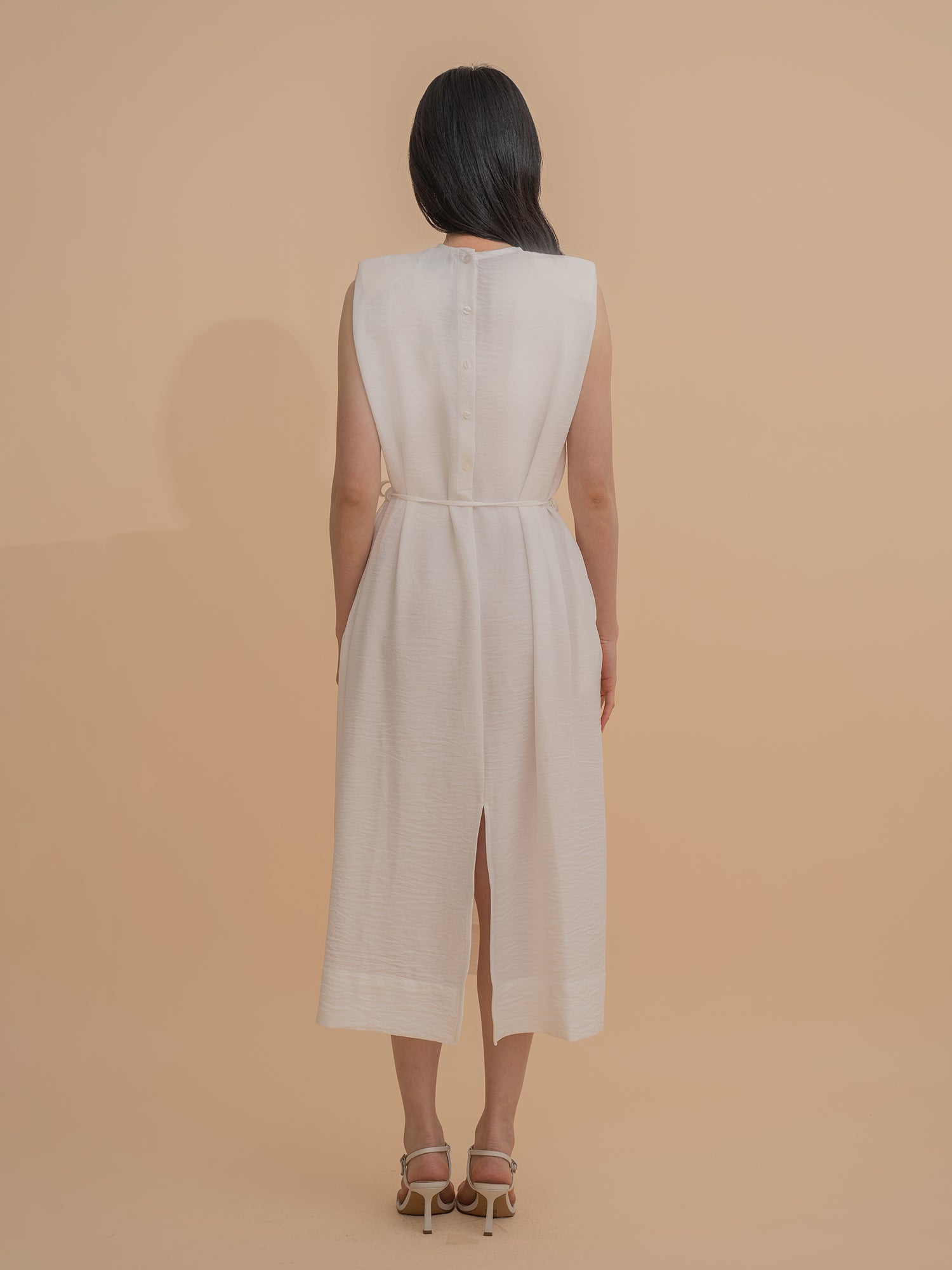 Shoulder Pad Shift Dress