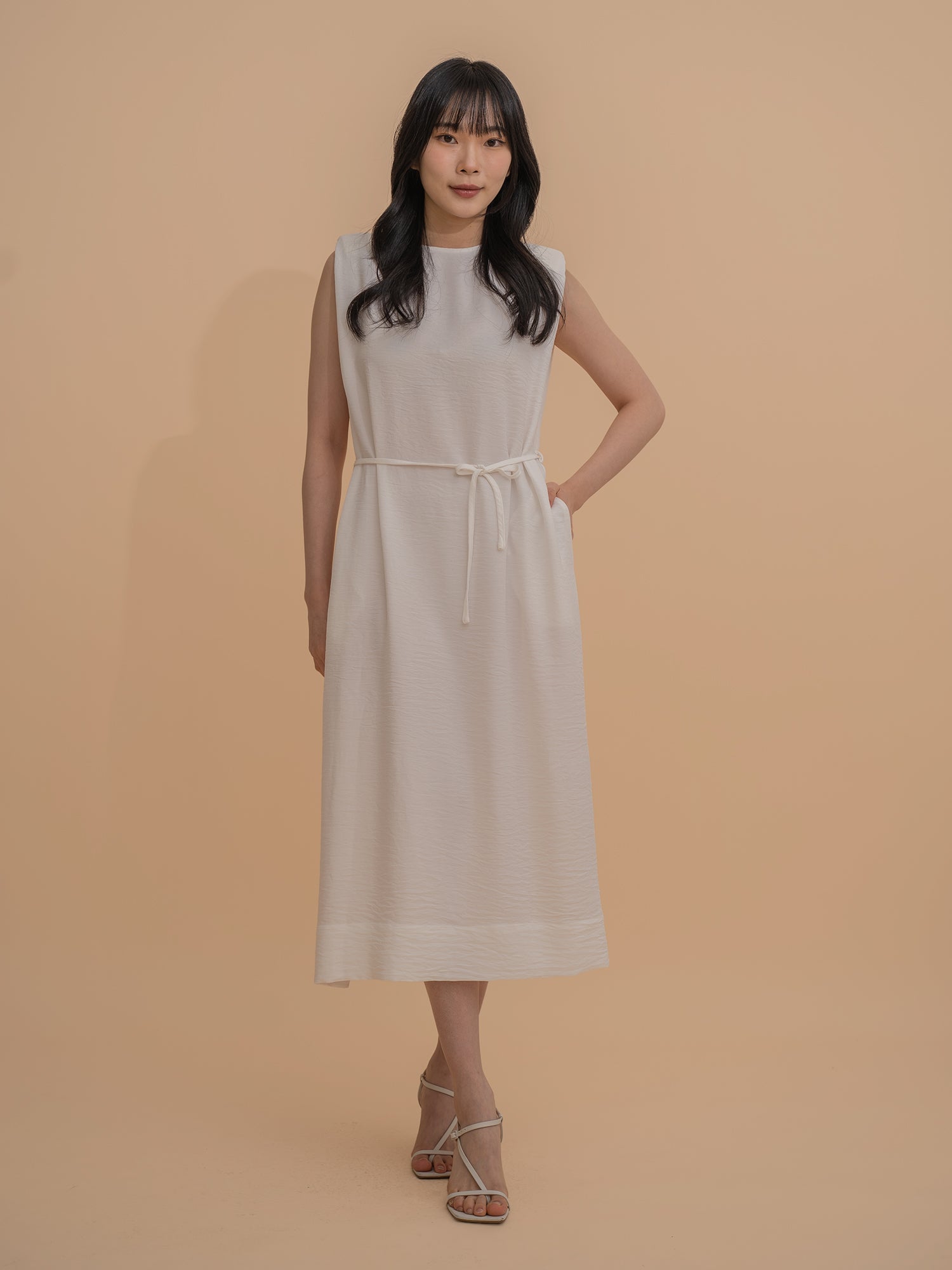 Shoulder Pad Shift Dress