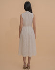 Sleeveless Cotton Eyelet Dress