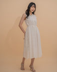 Sleeveless Cotton Eyelet Dress