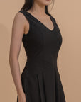Sleeveless Fit-and-Flare Midi Dress