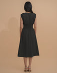 Sleeveless Smocked Midi Dress