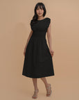 Sleeveless Smocked Midi Dress