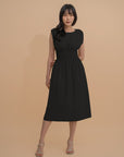 Sleeveless Smocked Midi Dress