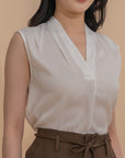Sleeveless V-Neck Top