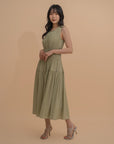 Smocking Sleeveless Dress