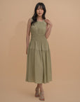 Smocking Sleeveless Dress