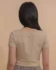 Square Neck Short Sleeve Top