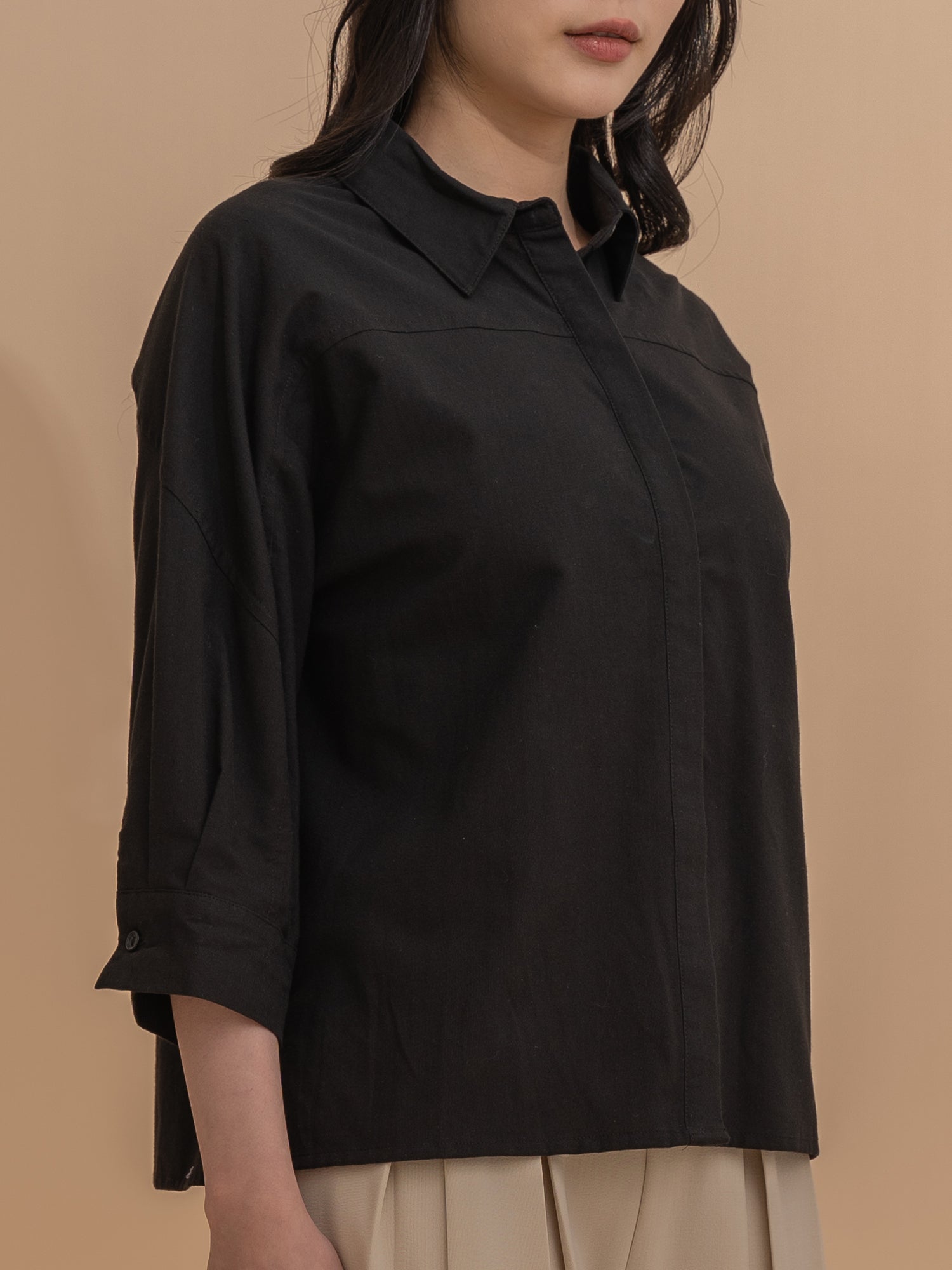 Structured Sleeve Shirt