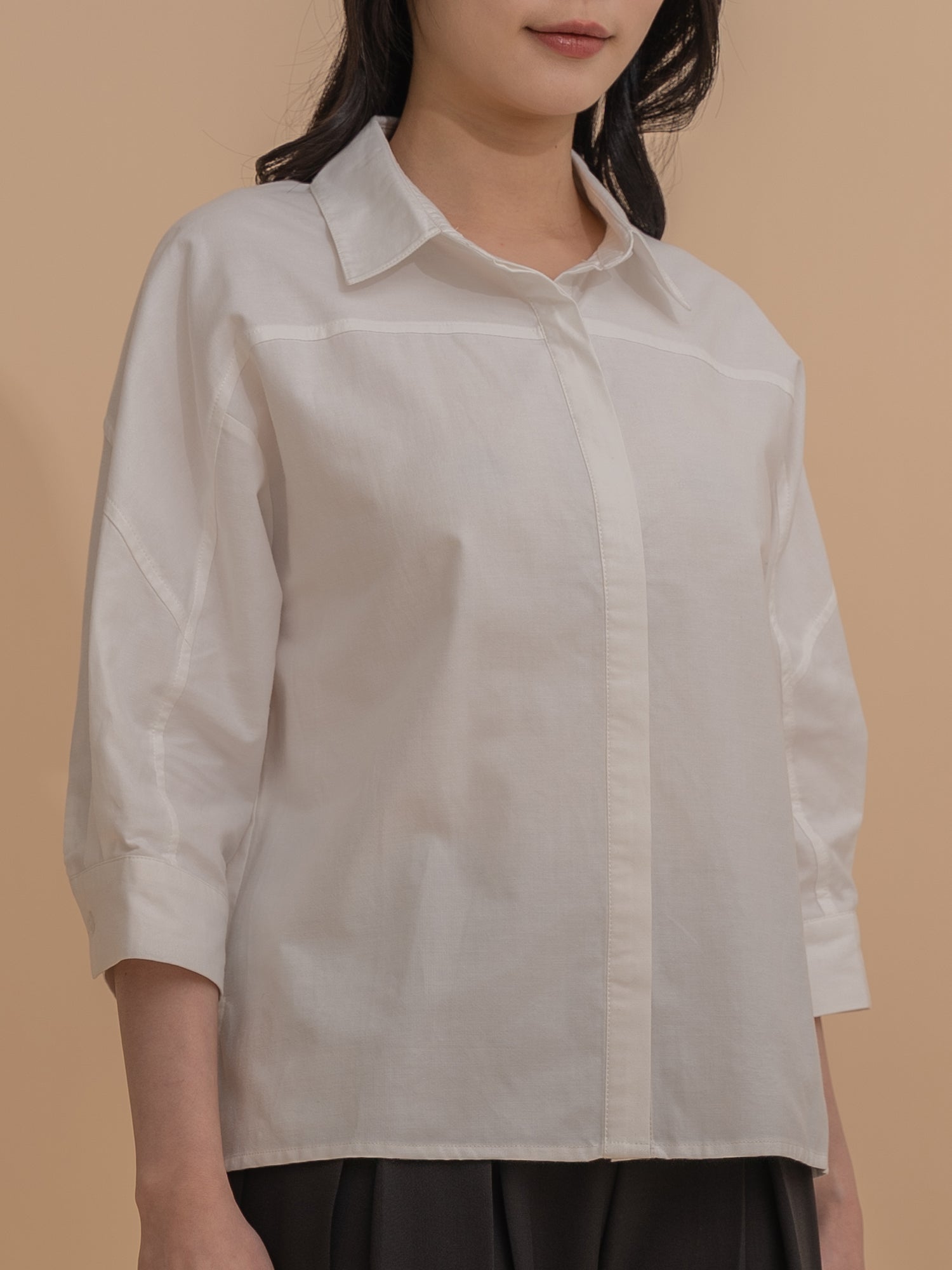 Structured Sleeve Shirt