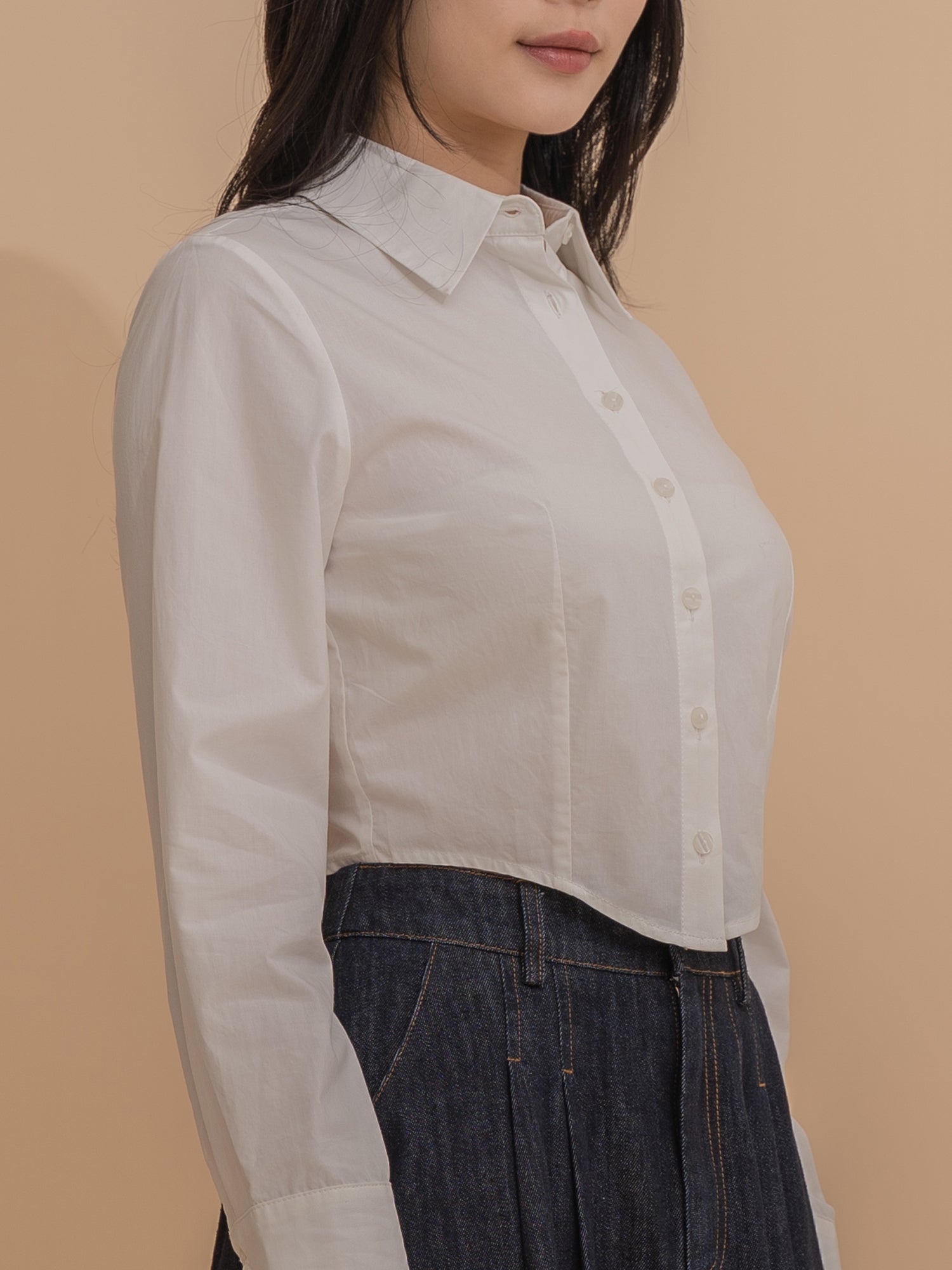 Tailored Crop Shirt