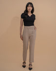 Tapered Piping Trousers