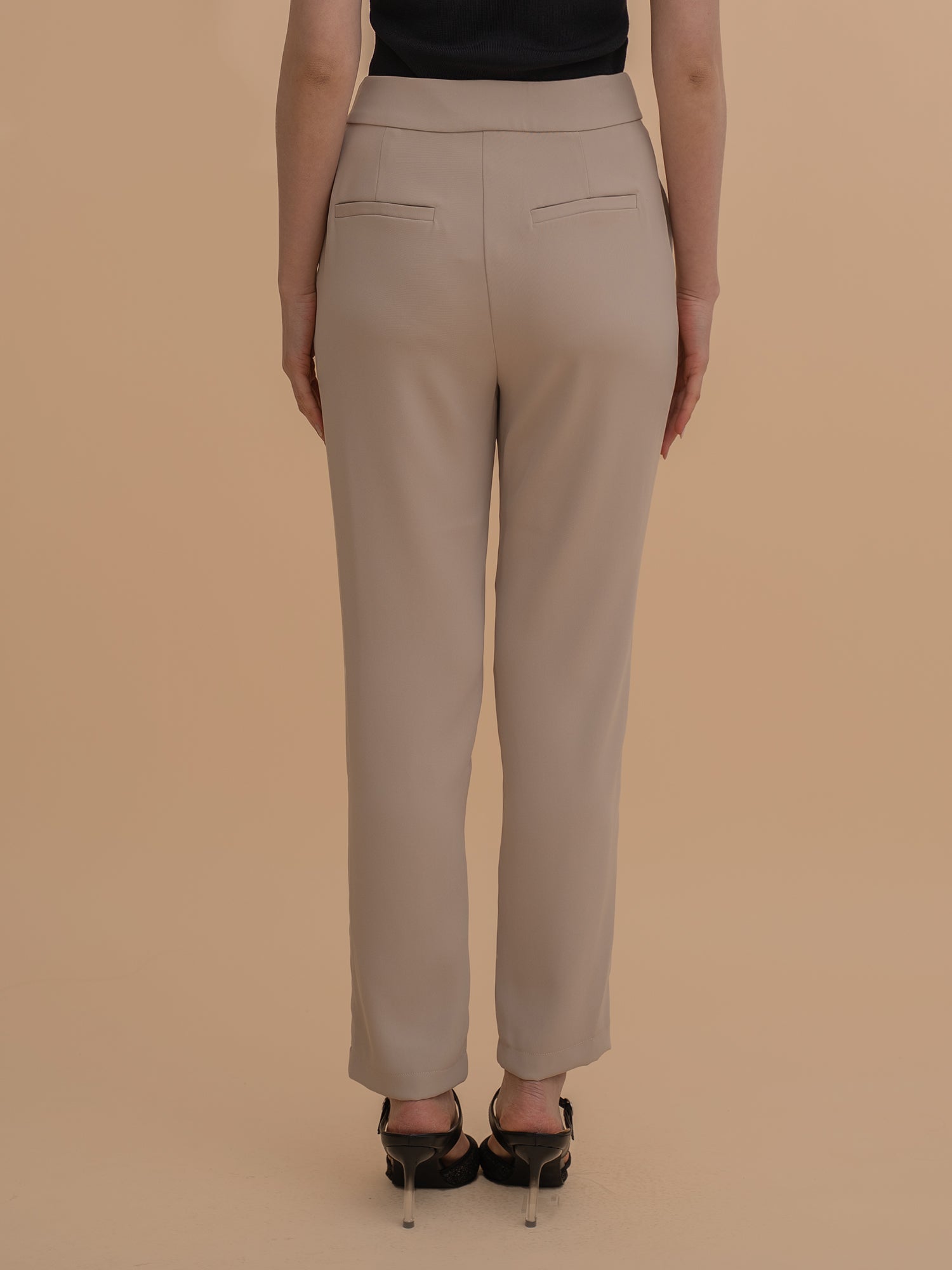 Tapered Piping Trousers