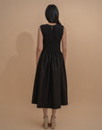 Texture Pleated Midi Dress