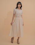 Textured A-Line Skirt