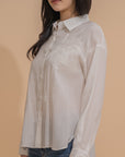 Textured Floral Embroidered Shirt