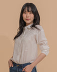 Textured Floral Embroidered Shirt