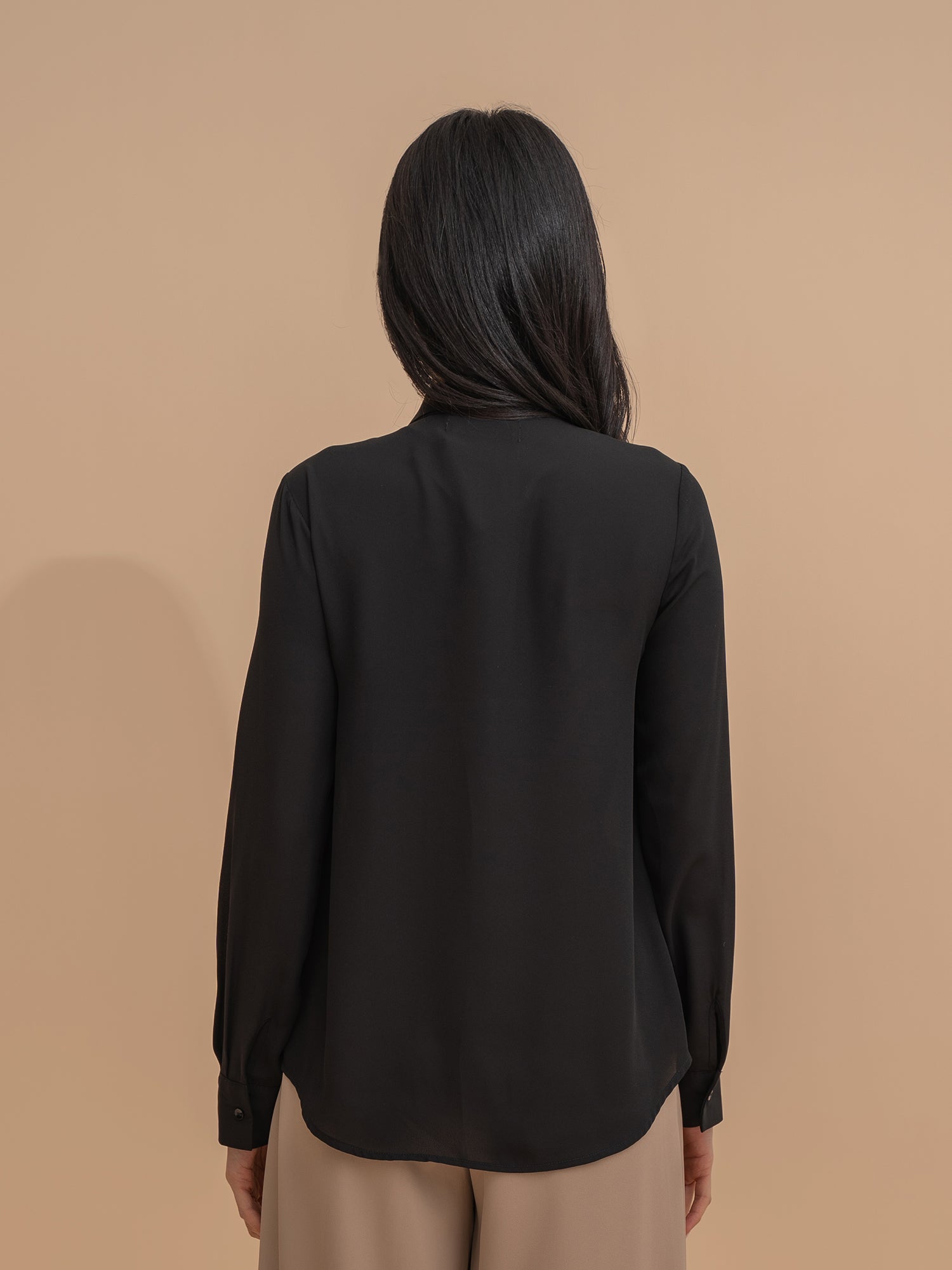 Tie-Neck Elegant Blouse