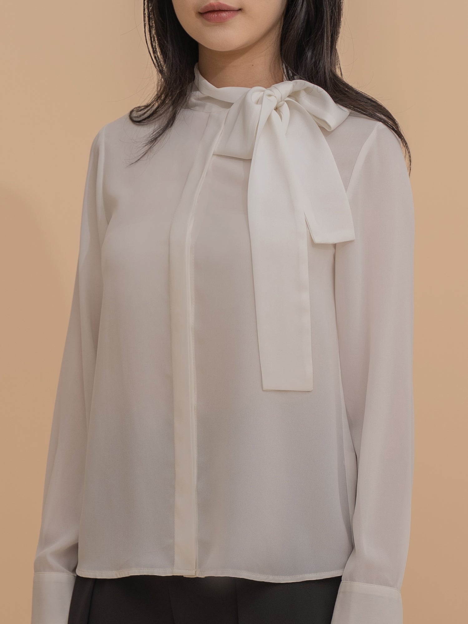 Tie-Neck Elegant Blouse