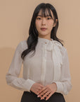 Tie-Neck Elegant Blouse