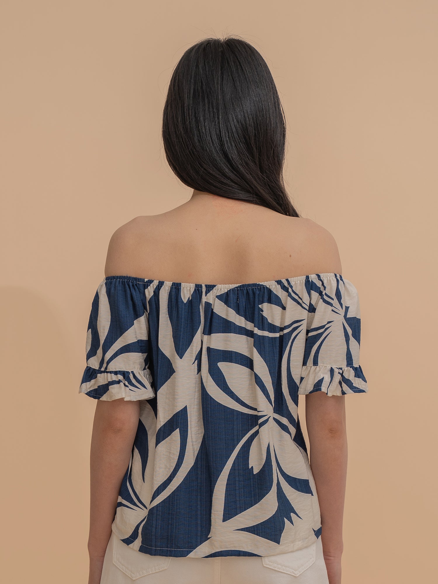 Tropical Off-Shoulder Blouse