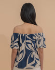 Tropical Off-Shoulder Blouse