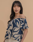 Tropical Off-Shoulder Blouse