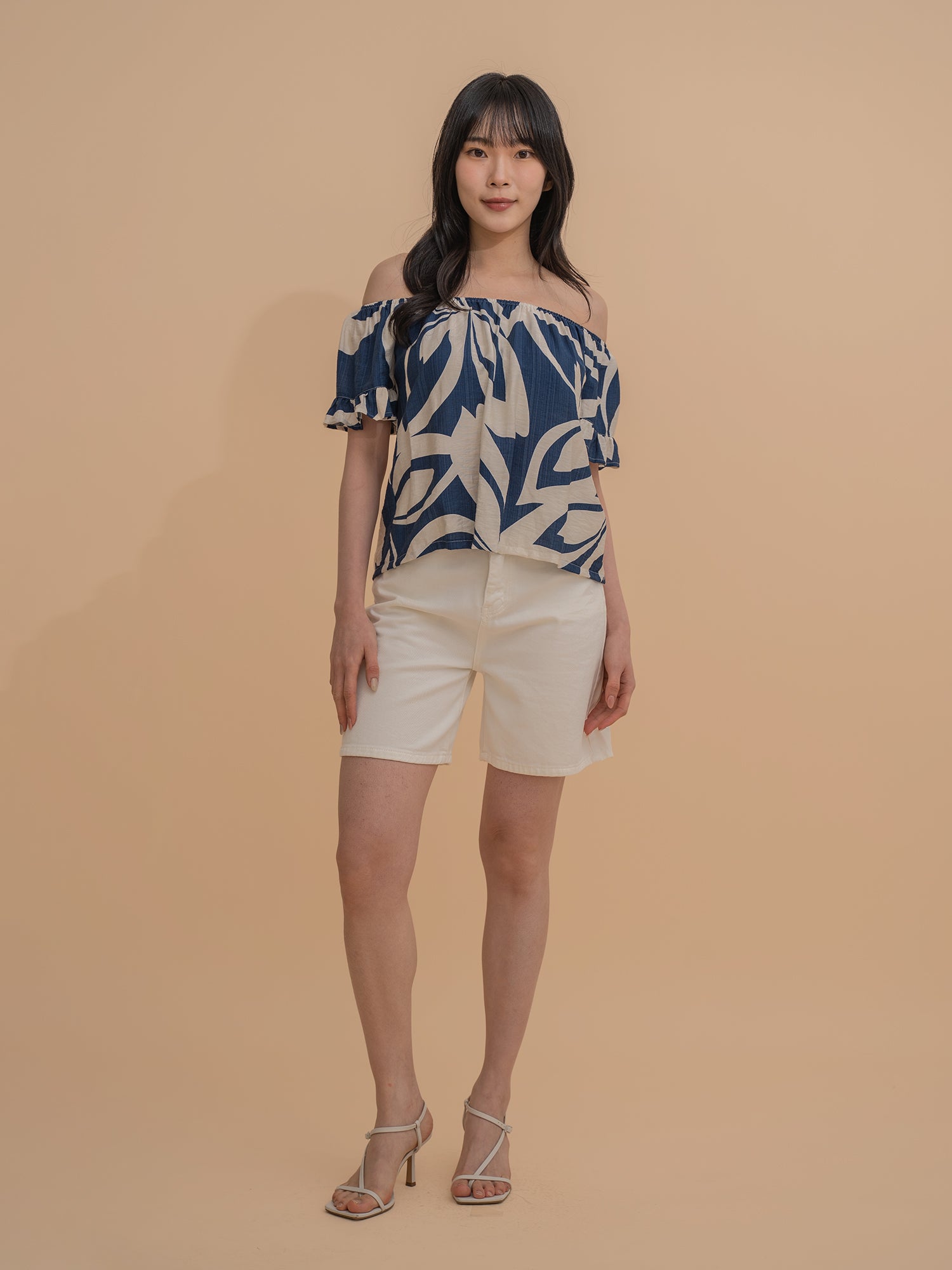 Tropical Off-Shoulder Blouse