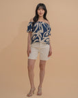 Tropical Off-Shoulder Blouse