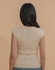 Twist-Front Knit Top