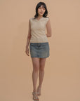 Twist-Front Knit Top