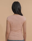 Twist-Front Knit Top